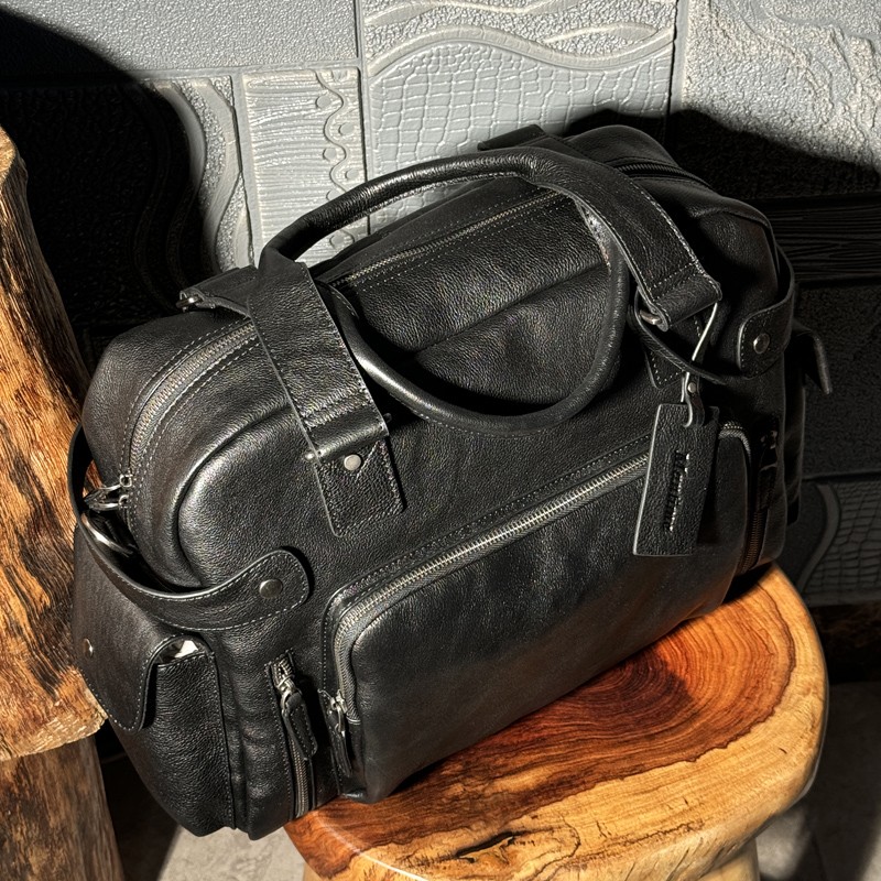 Vintage vegetable tanned leath - đánh giá và giá Canvas Backpack Casual