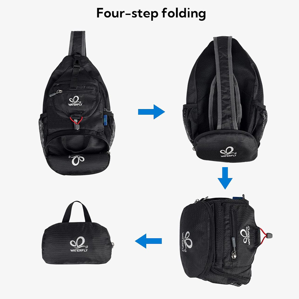 WATERFLY Chest Bag Shoulder Sm - đánh giá và giá Canvas Backpack Casual